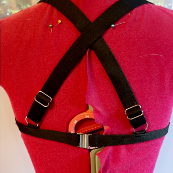 Black cross back Bikini top - Picture 2 of 2